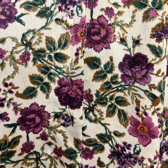 NWT Zara Satin Effect Printed Floral Mini Dress XS Pink Cream - Picture 6 of 12